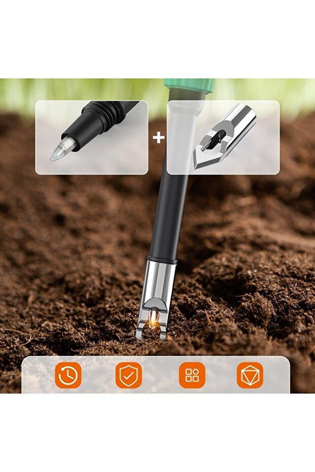 Digital soil tester with probe and LCD display, 3 calibration points, illumination, 20x5x3cm - 2