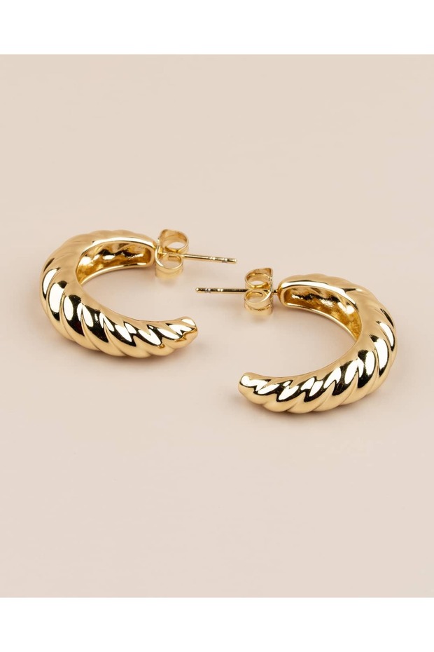 Lunara Burgu Half Moon Xuping Earrings