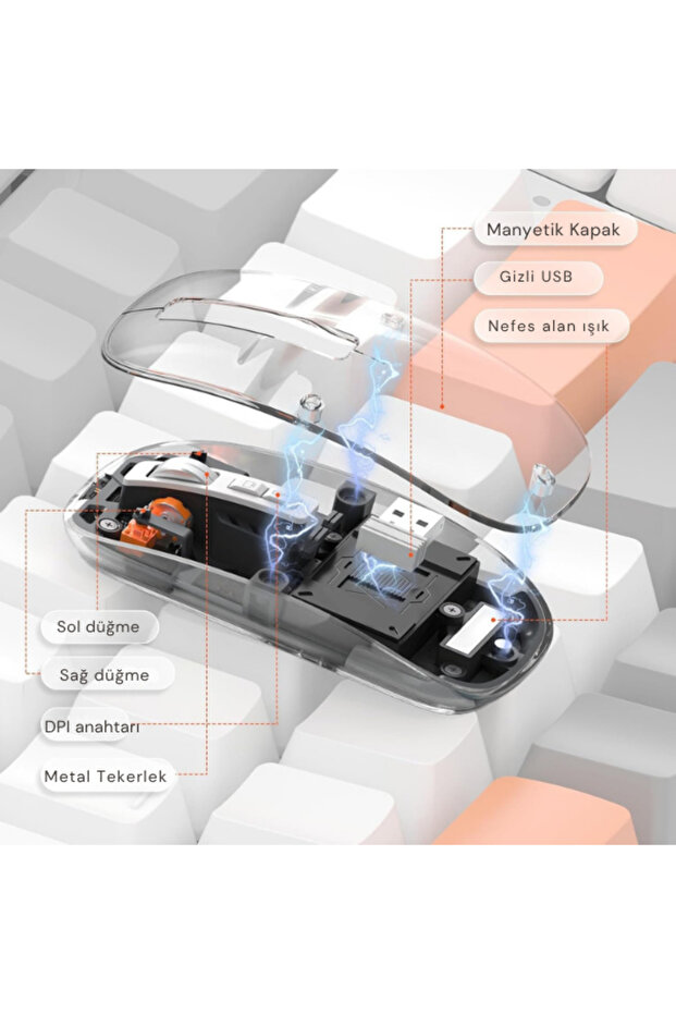 • ŞEFFAF KABLOSUZ MOUSE - 3