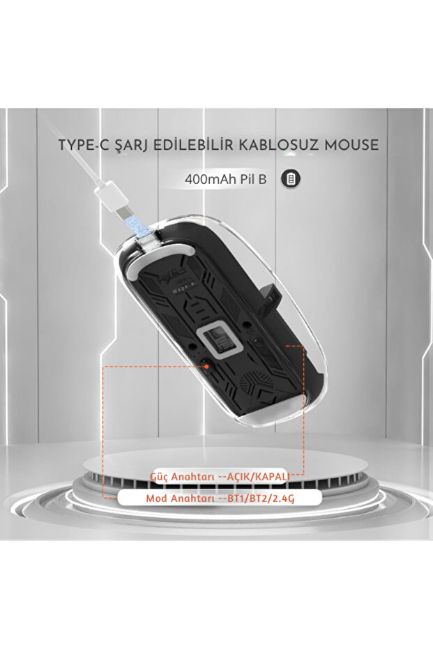 • ŞEFFAF KABLOSUZ MOUSE - 5