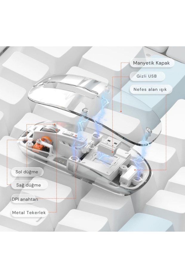 • ŞEFFAF KABLOSUZ MOUSE - 2