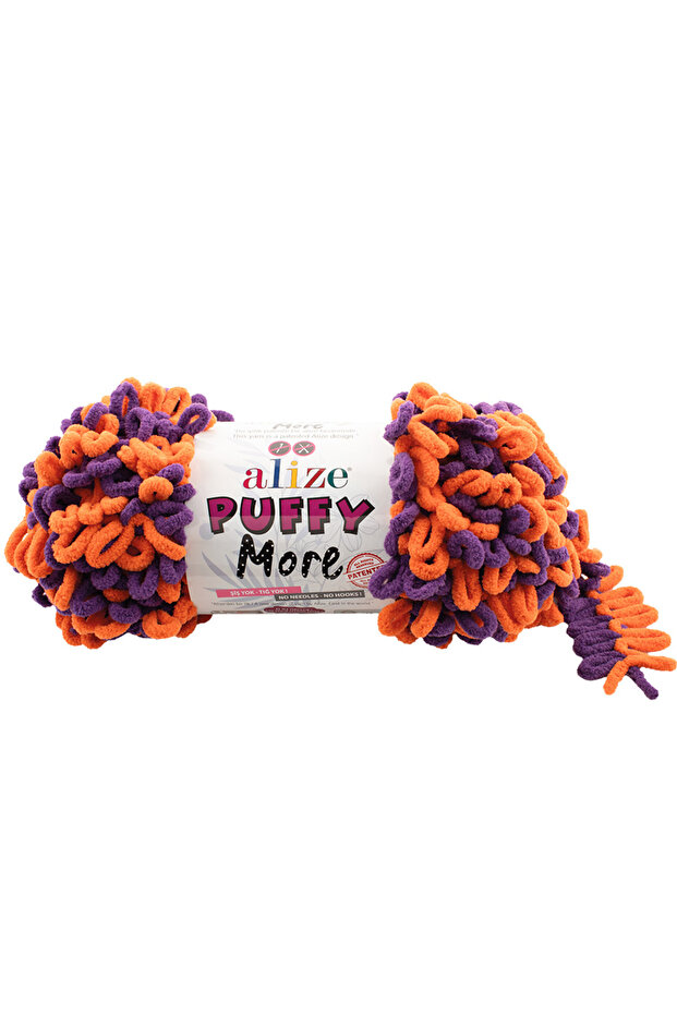2 قطعة من خيوط الحياكة اليدوية من نوع Puffy More (2 × 150 جرام) 6550