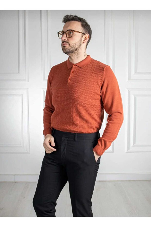 İNTERVİEW POLO YAKA TRİKO KAZAK - 1