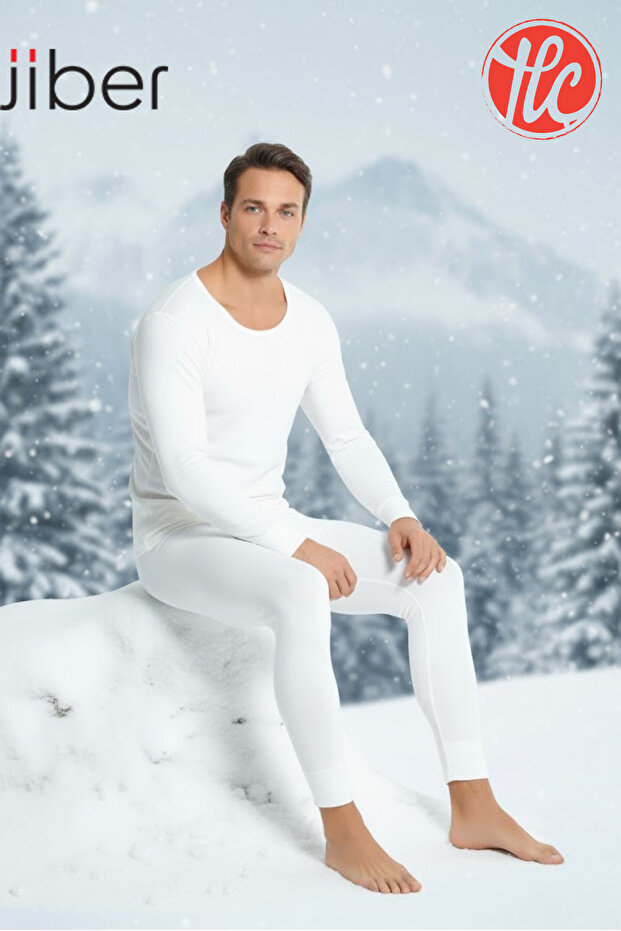 Men's Anti-Sweat Non-Irritating Winter Thermal Leggings Top and Bottom Set Underwear