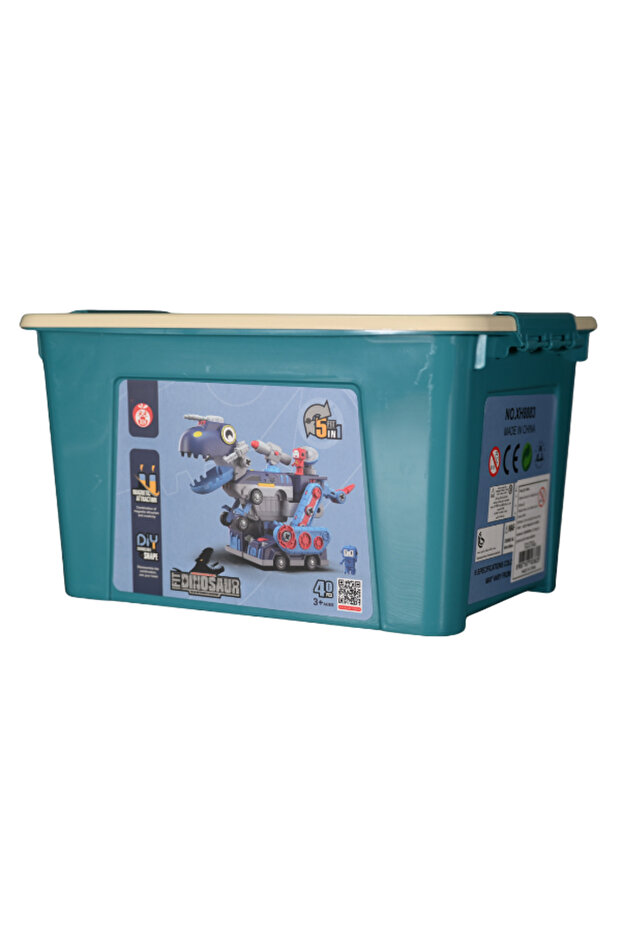 Manyetik Yapı Oyuncak Dinazor Ve Araba Yapım Seti - 1