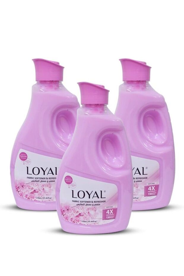 Fabric Softener & Freshener Concentrated Soft Pink 150 Washes 3x3000ml
