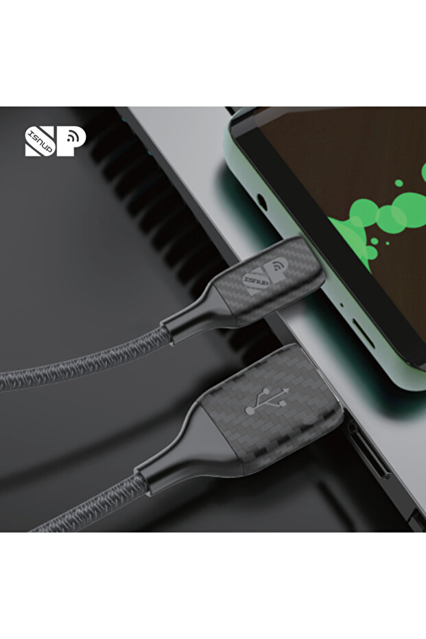 كابل USB من القماش للآيفون (PD) - 2