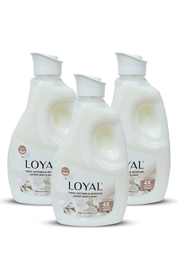 Fabric Softener Freshener Concentrated Care Gentle 150 Washes 3x3000ml
