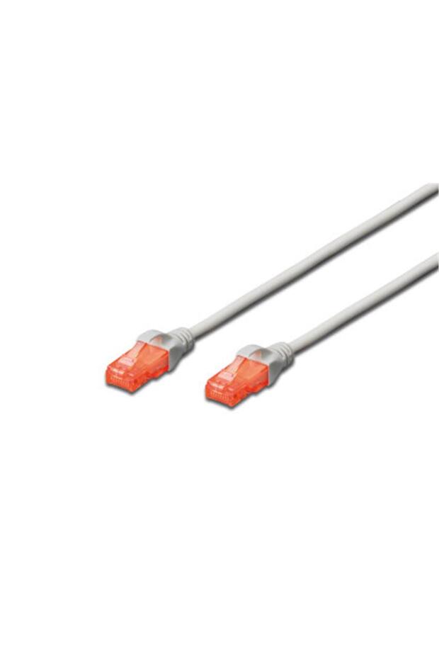 بيانات-ec715 DK-1617-010 U-UTP CAT6 1 متر AWG 26-7 Cu LSZH كابل رمادي اللون