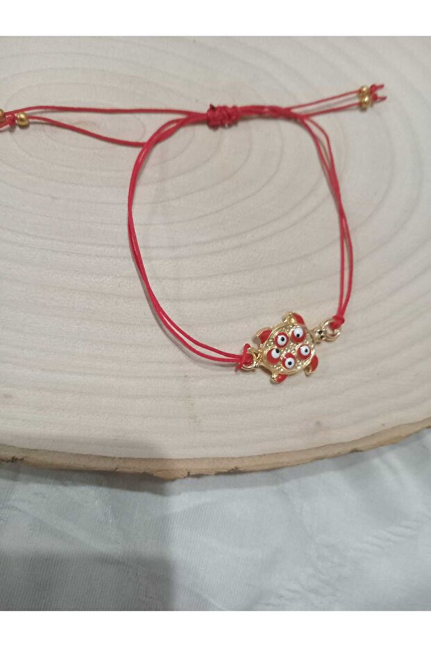 سوار على شكل رأس السلحفاة مع خيط أحمر - 1