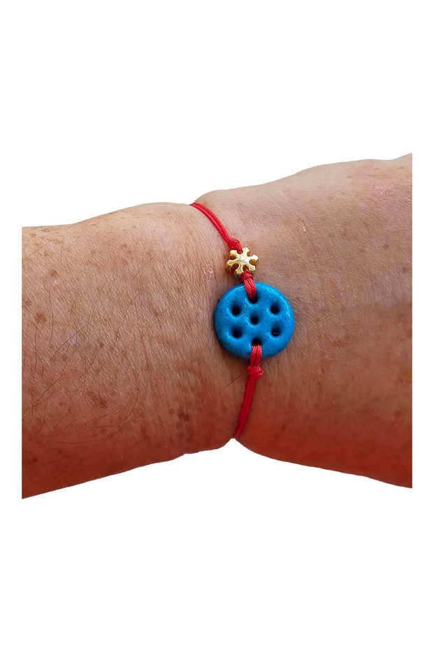 New Year's Syriac Stone Evil Eye Bracelet with Story Card, Adjustable, Unisex