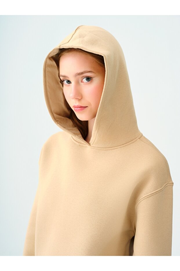 Γυναικείο Φούτερ LF2033675 ΜΠΕΖ - 4