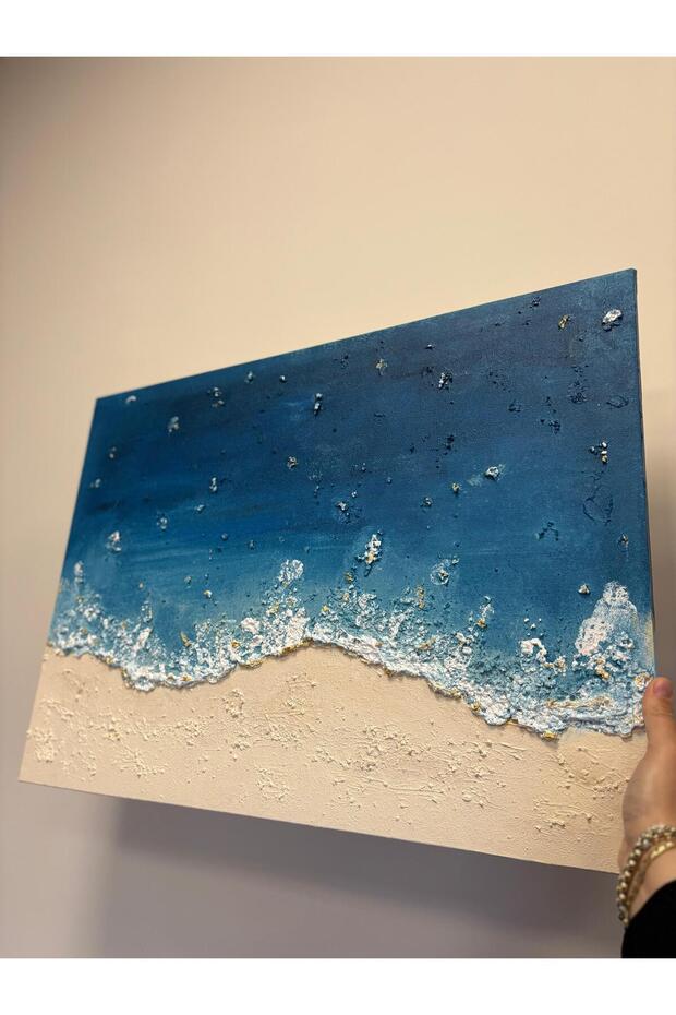 BesArt- Rölyef Dokulu Tablo - Deniz temalı Kabartmalı - 6