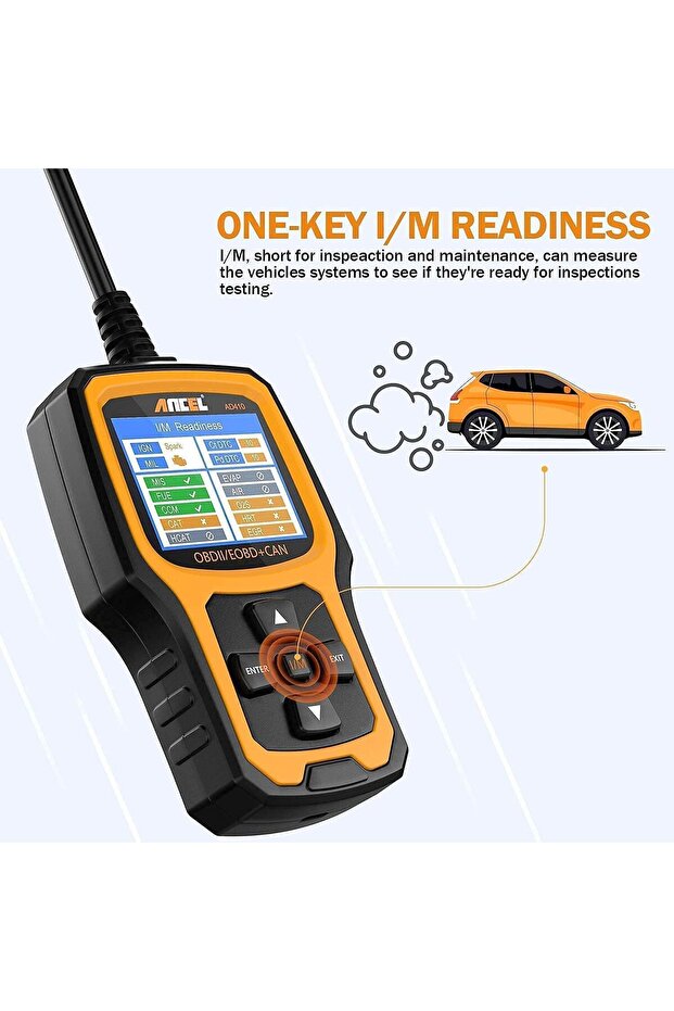 قارئ أكواد المركبات AD410 OBD II المحسّن مع حقيبة واقية - 5