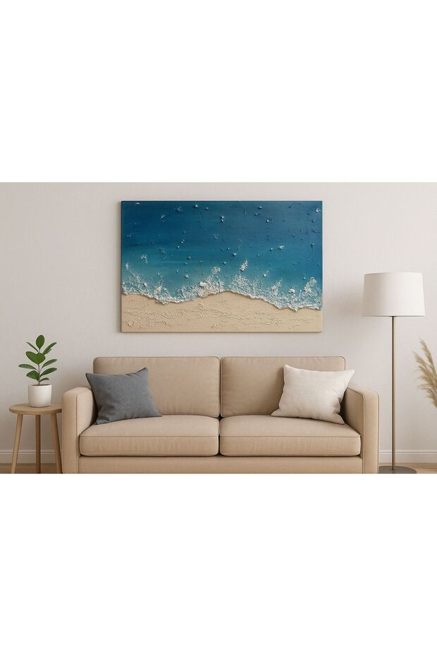BesArt- Rölyef Dokulu Tablo - Deniz temalı Kabartmalı - 1