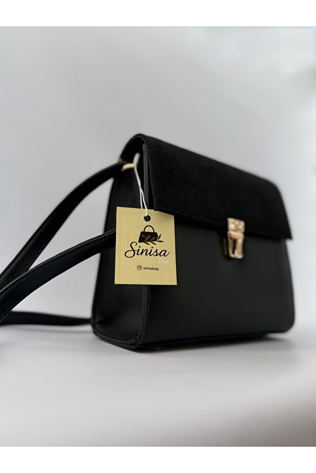 Women's Vintage Model Suede Detailed Shoulder Bag