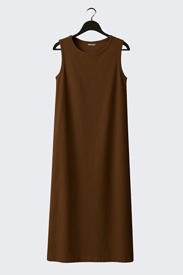 فستان عباية بني