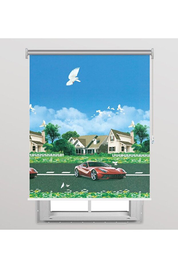 Window curtain - sun and heat insulating (150 cm x 200 cm)