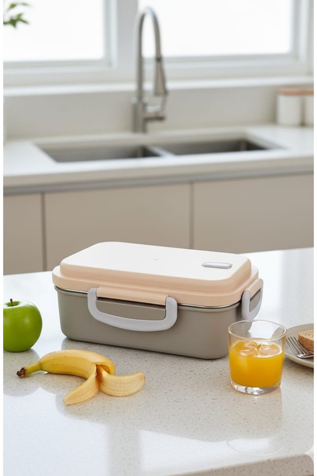 Lunch Box 2 Compartments Stainless Steel