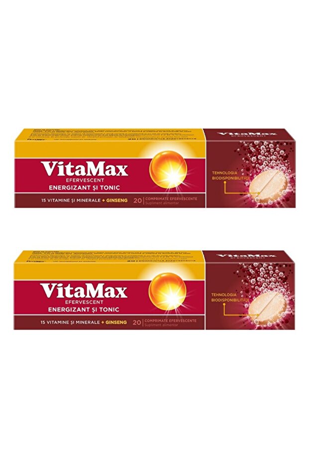 Pachet efervescent Vitamax, 20 + 20 comprimate, Perrigo - 1