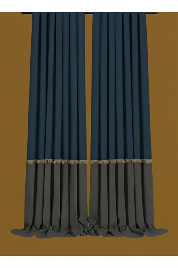 ستارة هارموني جيتشي بتصميم مبطن باللونين الأزرق الداكن والرمادي، سلسلة خاصة بتصميم ثنائي اللون