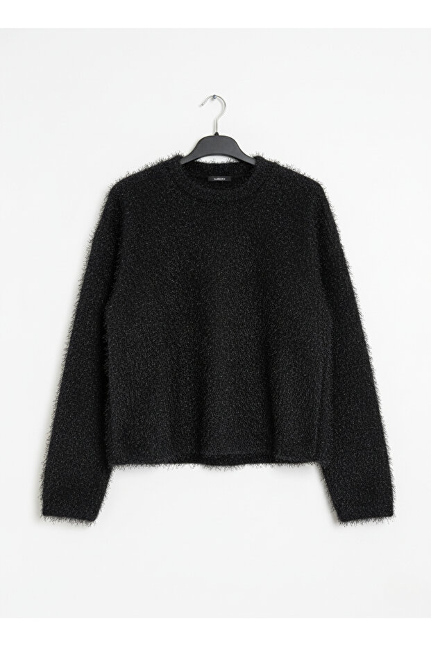 Premium Tüylü Basic Kadın Kazak - 2