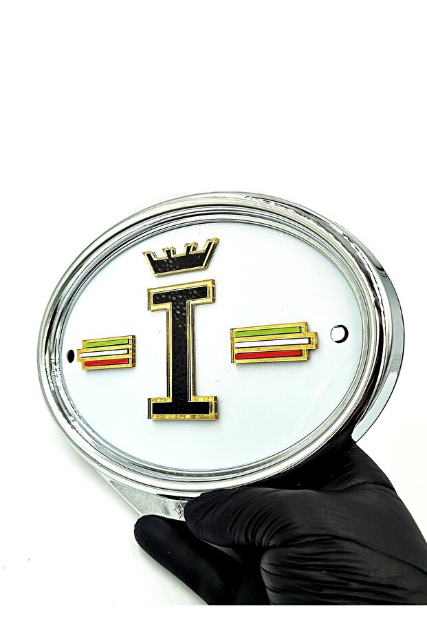 Special Oval Framed King's Crown with Embossed Letter I and Country Flag for Labelers, a Quality
