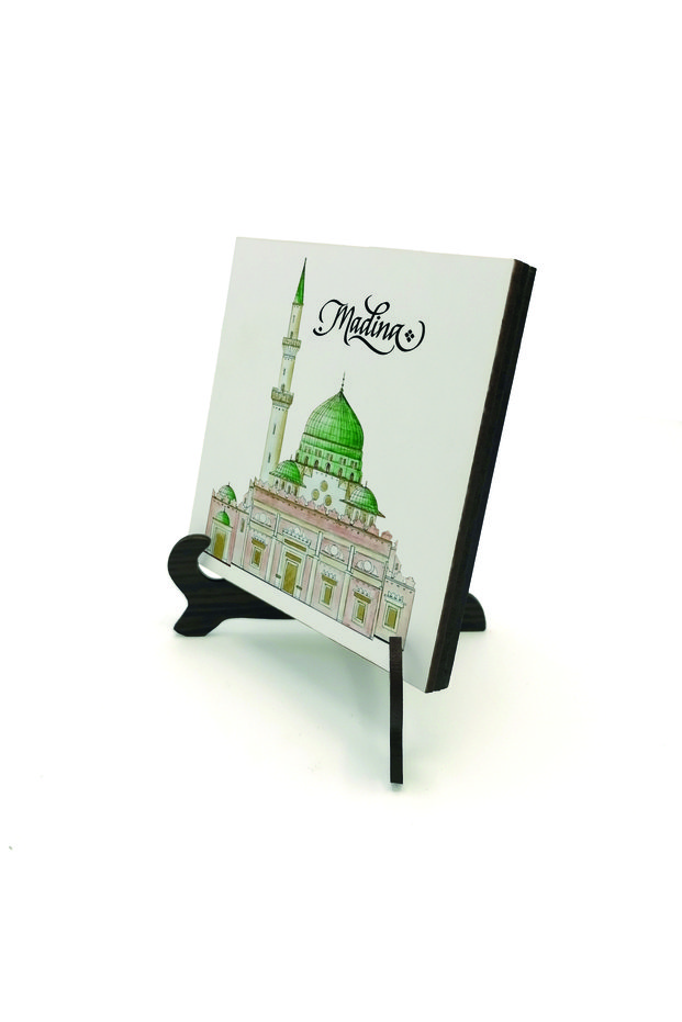Medina, Mescid-I Nebevi Printed Wooden Tabletop 10X10 1G-Mn4