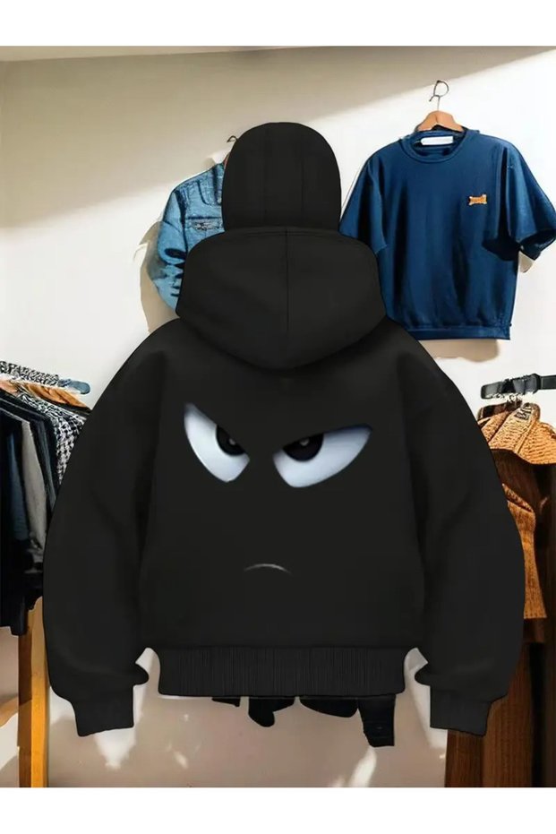 Loose Fit Zip up Sweatshirt for Streetwear