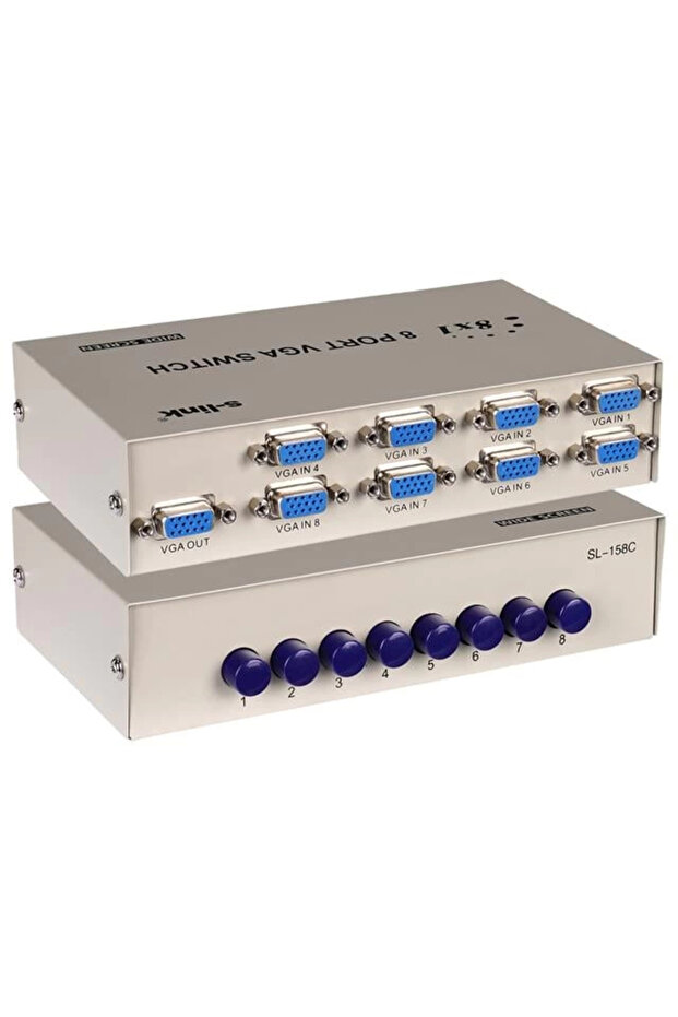 Sl-158C 8X1 Port Vga Switch (8 Inputs - 1 Output) - 1