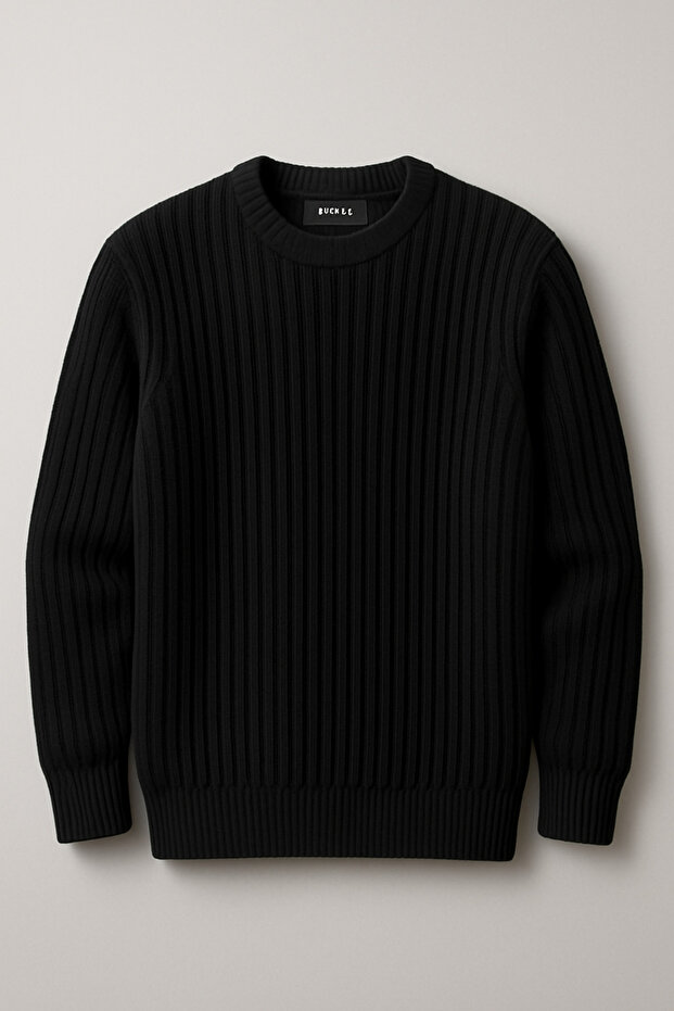 Kışlık Örme Bisiklet Yaka Triko kazak - 1