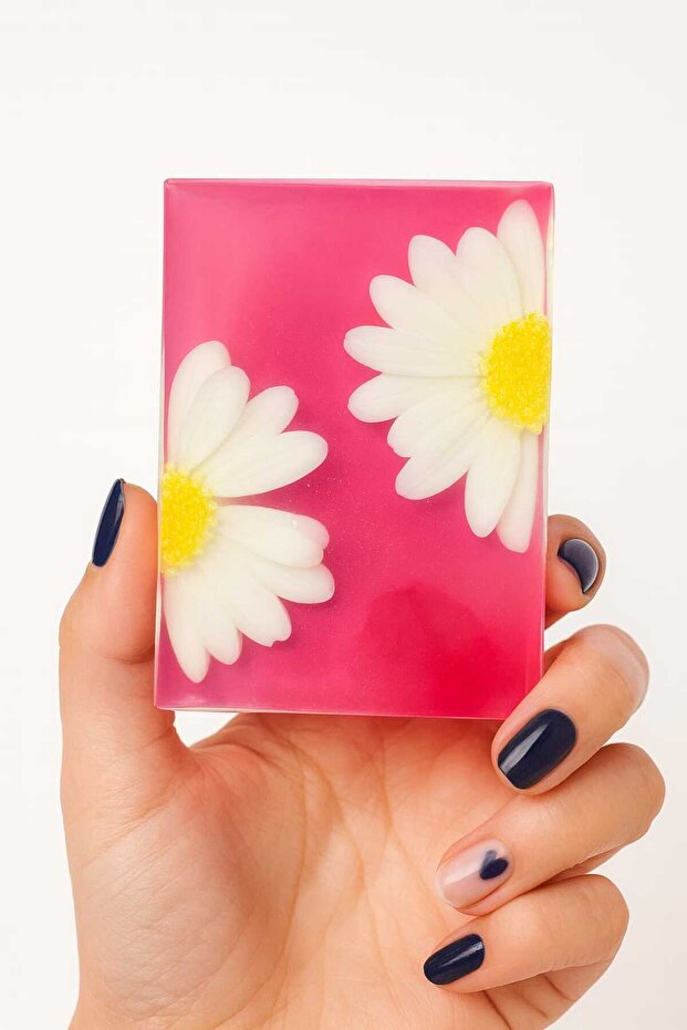 Daisy Soap Pink Ground Handmade Gift Decorative Soap