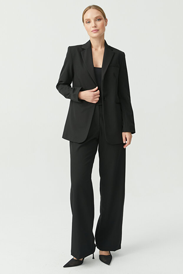 Kadın Tek Düğmeli Ceket - 5