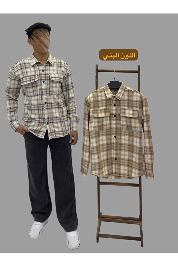 جاكيت شتوي كاروهات للجنسين