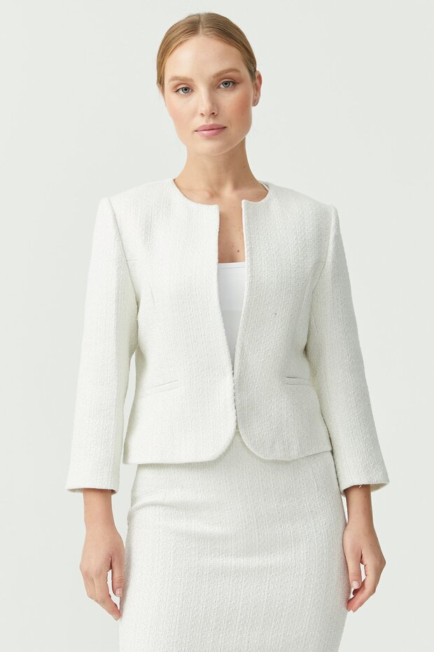 Kadın Simli Tüvit Ceket - 2