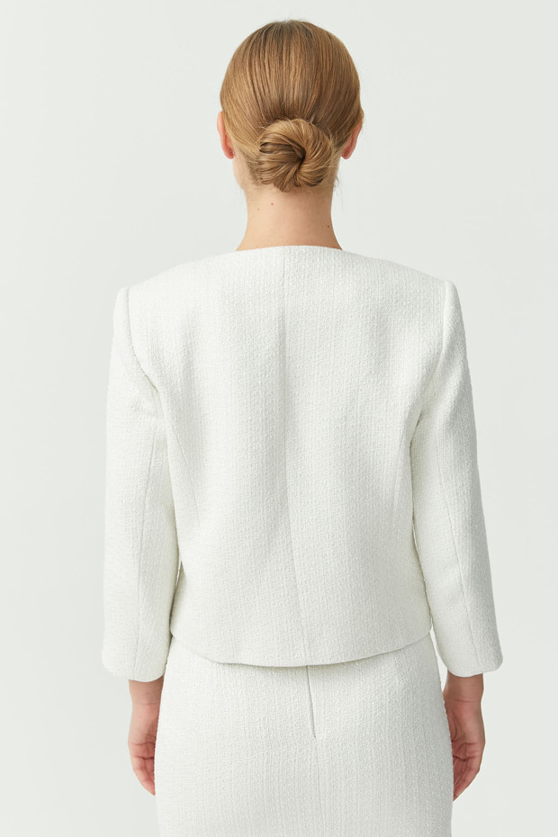 Kadın Simli Tüvit Ceket - 8