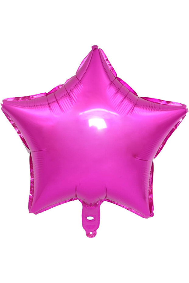 Fuchsia Star Foil Balloon All Colors 45cm Stylish Image Compatible with Air and Helium