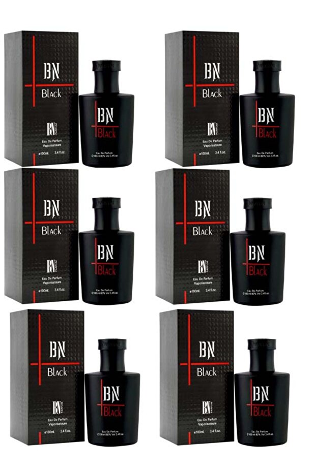 عطر BN بلاك 100 مل 6 عبوات كل عبوة 100مل