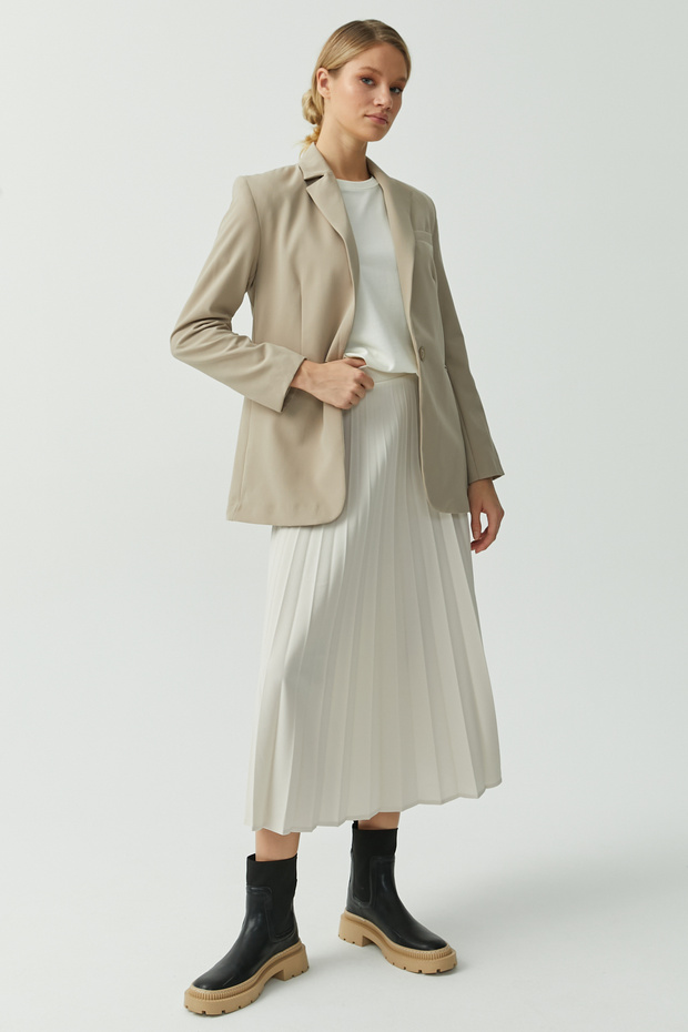 Kadın Tek Düğmeli Ceket - 5