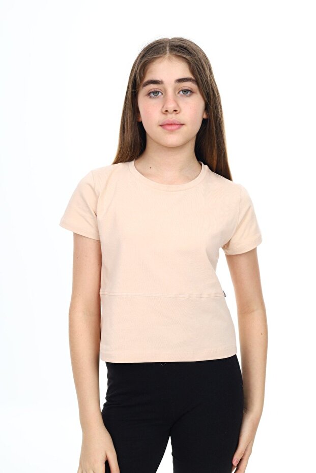 Girl's Crew Neck Short Sleeve T-Shirt