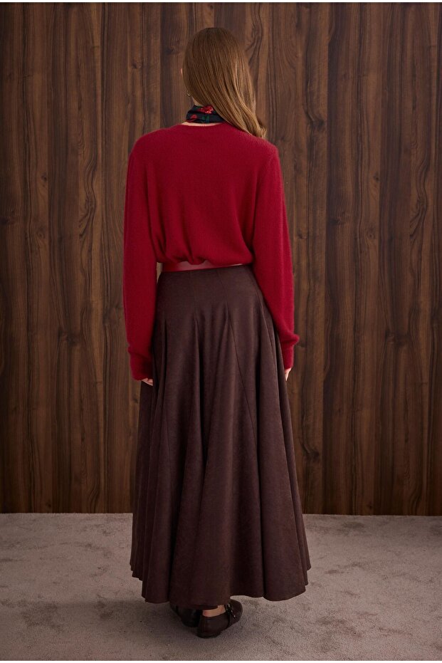 İnce Tüylü Basic Kazak Kırmızı - 5