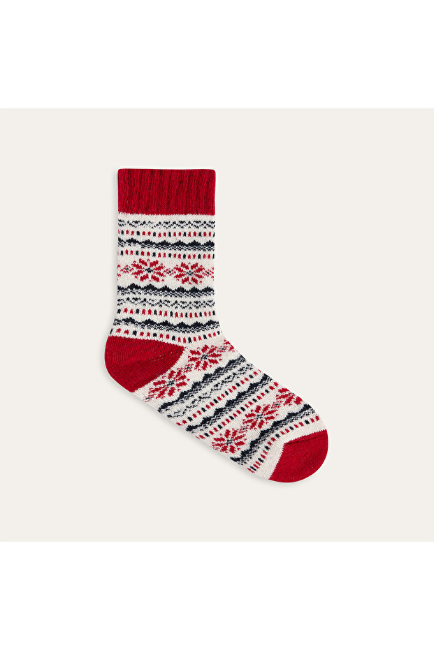 جوارب منقوشة من مزيج الصوف - 1