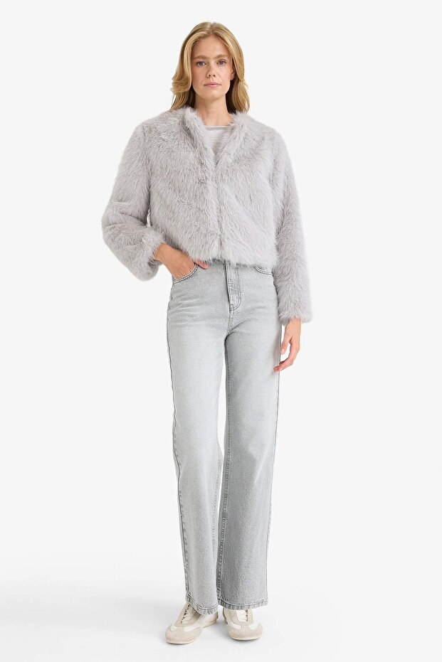 Women's Coat F2147Ax/Gr476 Gray