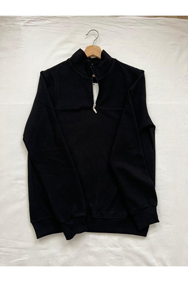 Fitilli Yarım Fermuar Sweat - 2