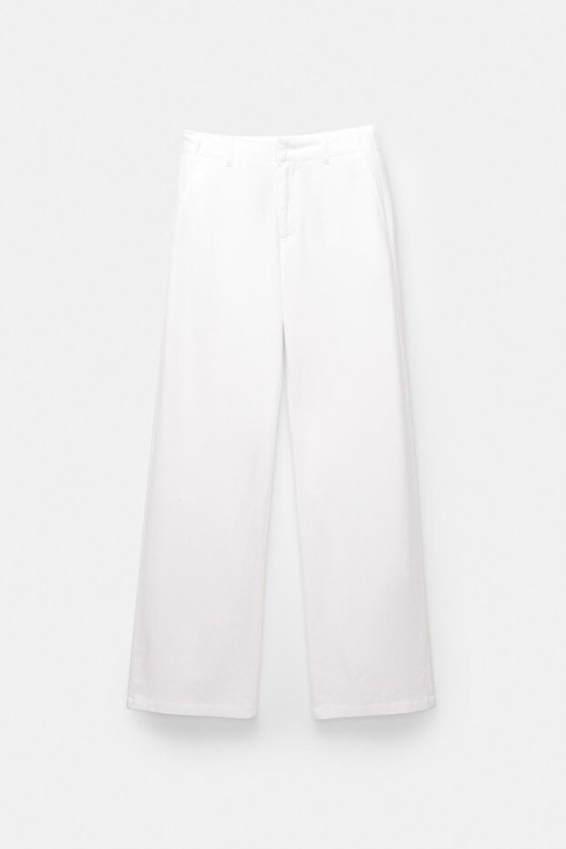 Ketenli pantolon - 6