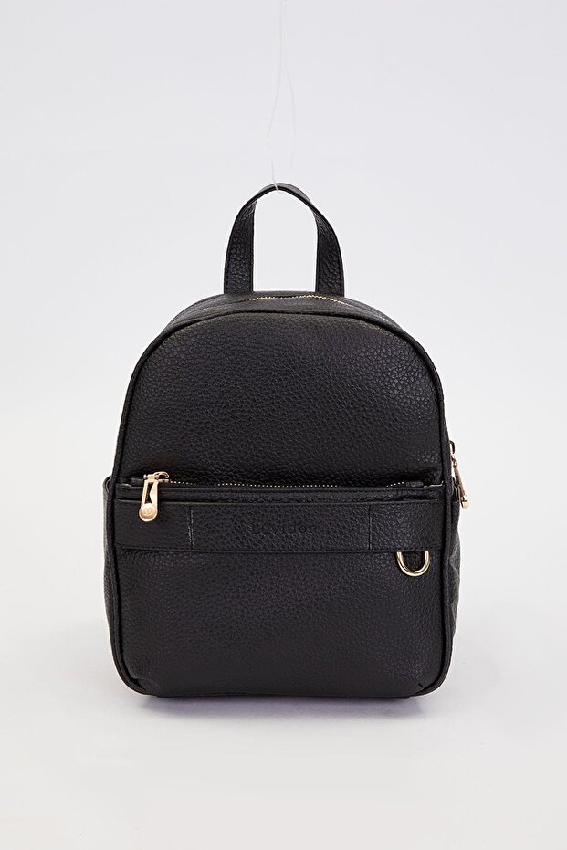 حقيبة ظهر سوداء بسحاب - 1