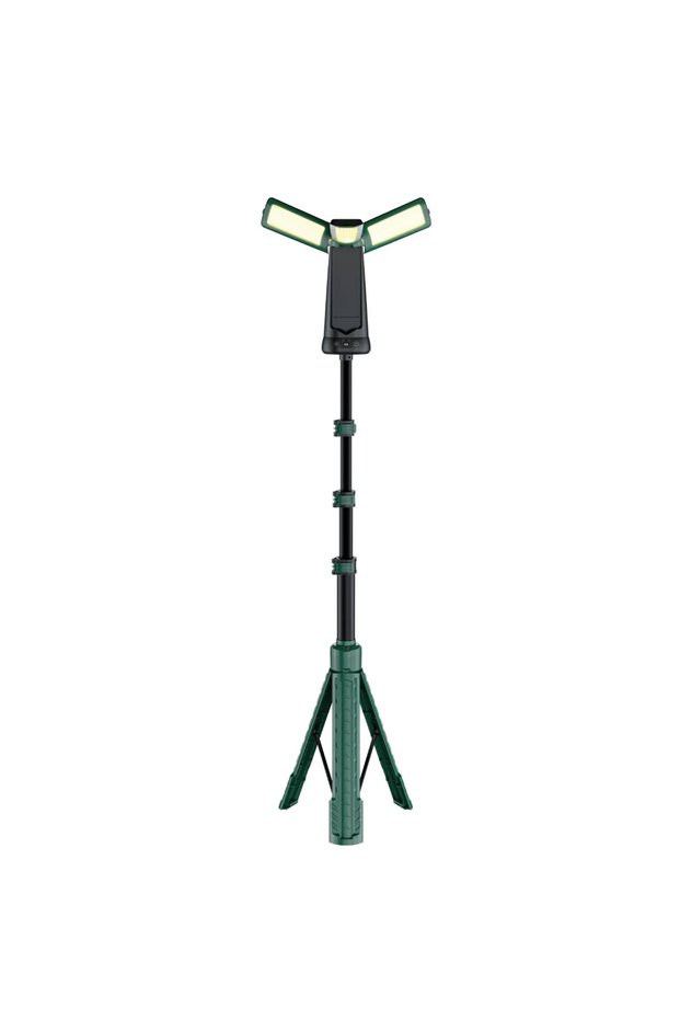Explorer Tripod 4500 Lumens Camping Light, 9000mAh, Type-C & Solar, Remote - Black
