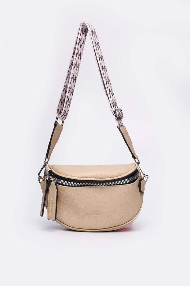 Cross Strap Women's Body Bag & Bady Bag Beige