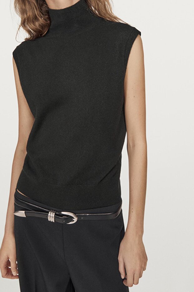 %100 kaşmir triko yelek - 4