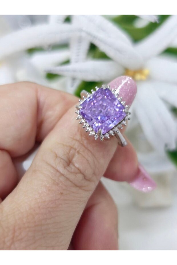 PURPLE STONE RING - 1